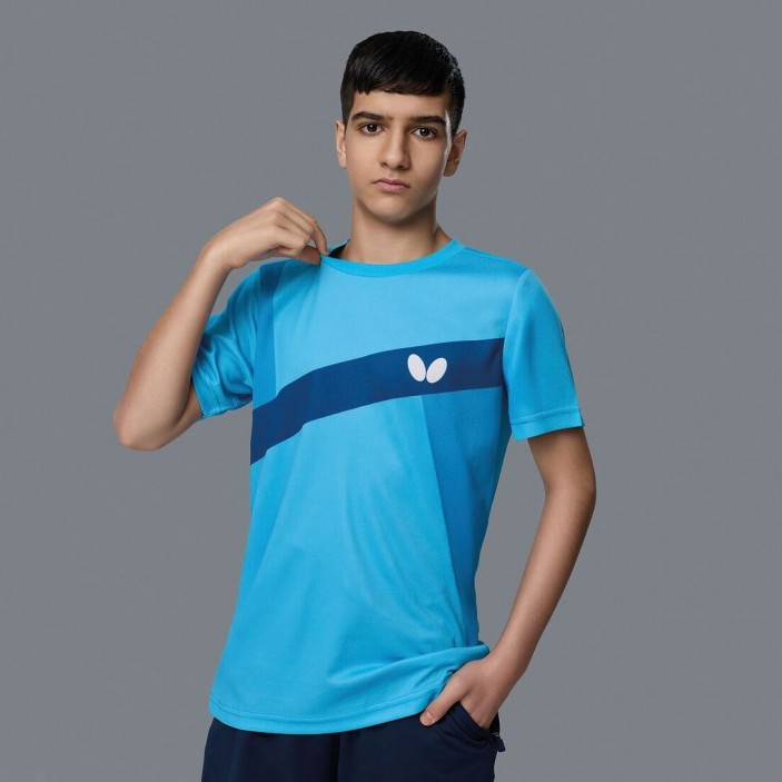 T-Shirt Abiko niebieski